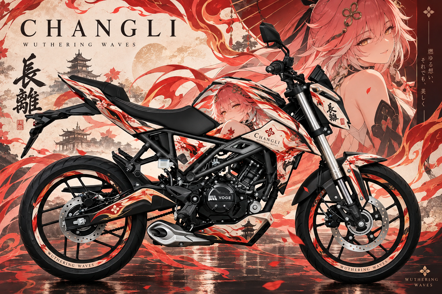 Voge R 125 custom graphic design 7