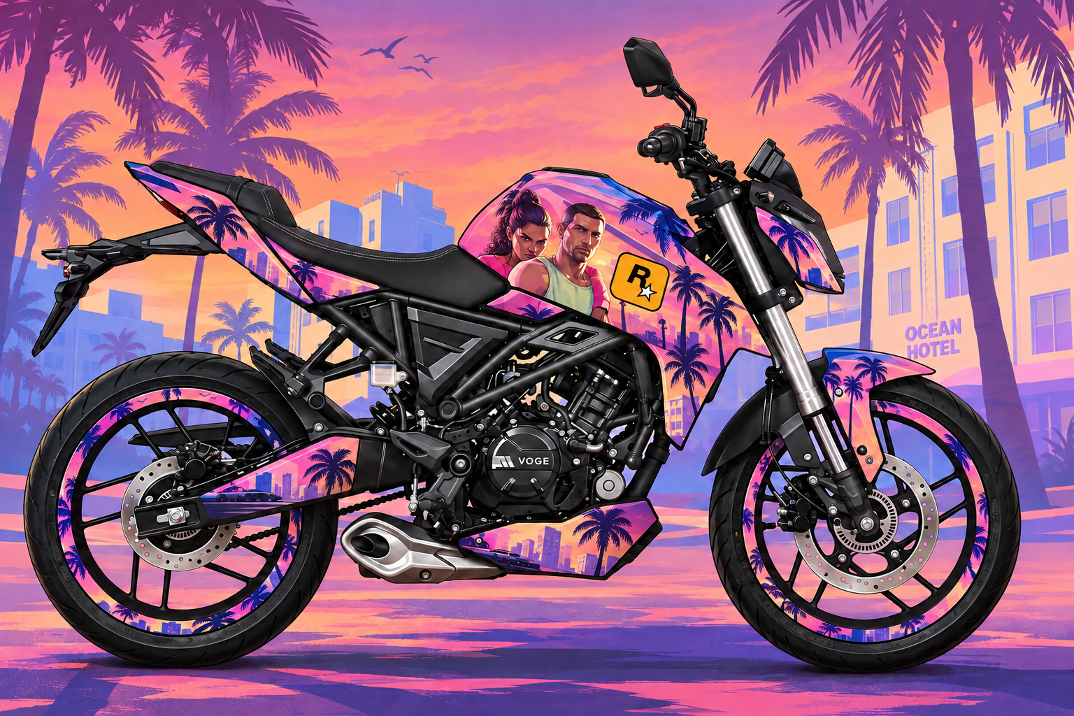 Voge R 125 custom graphic design 1