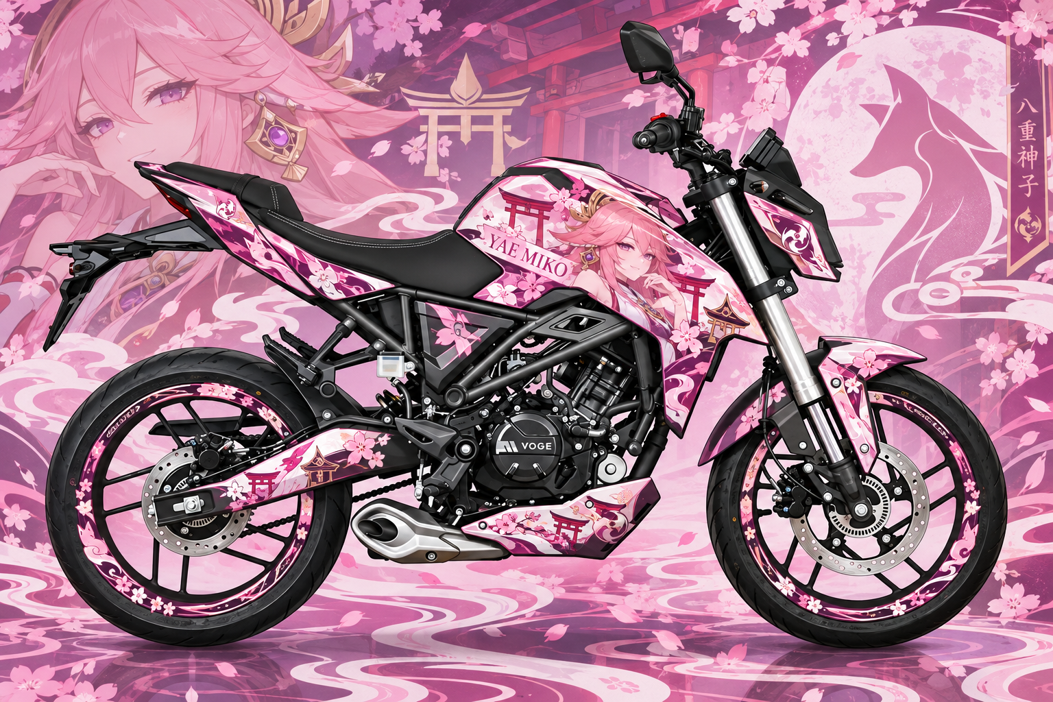 Voge R 125 custom graphic design 4